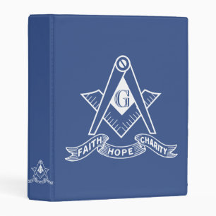 Freemasonry symbol mini binder