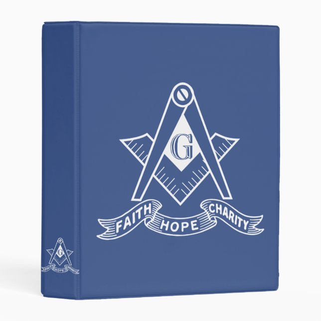 Freemasonry symbol mini binder (Front/Spine)