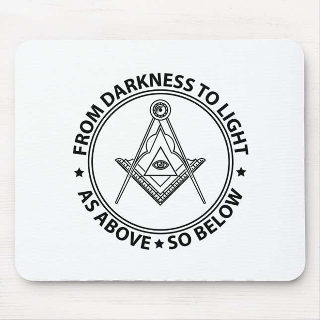 Freemasonry symbol mouse pad (Front)