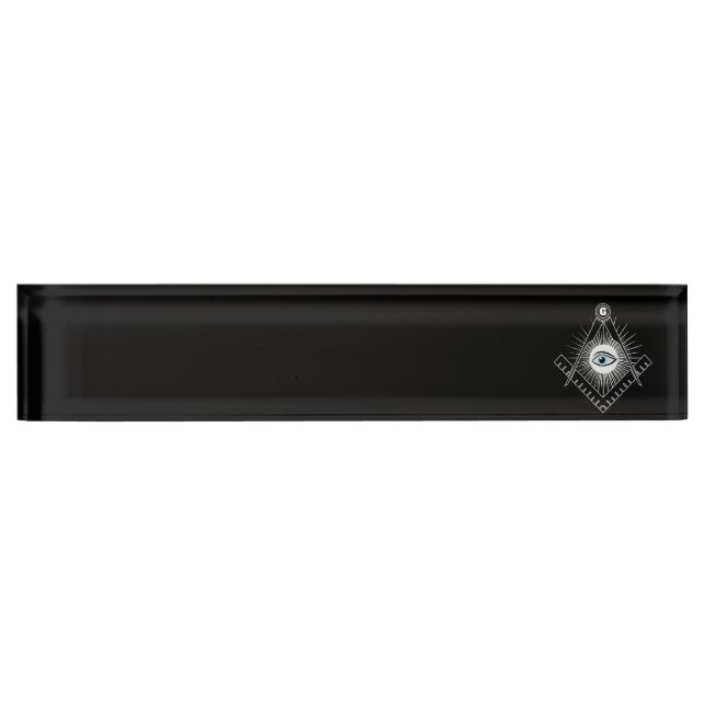 Freemasonry symbol name plate (Front)