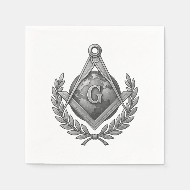 Freemasonry symbol napkins (Front)