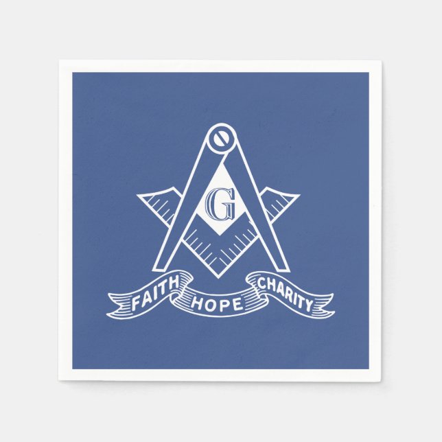 Freemasonry symbol napkins (Front)
