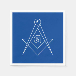 Freemasonry symbol napkins