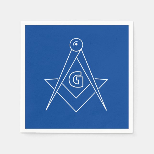 Freemasonry symbol napkins (Front)