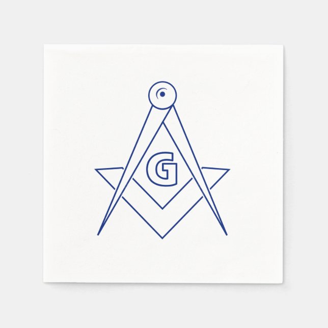 Freemasonry symbol napkins (Front)
