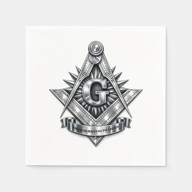 Freemasonry symbol napkins (Front)