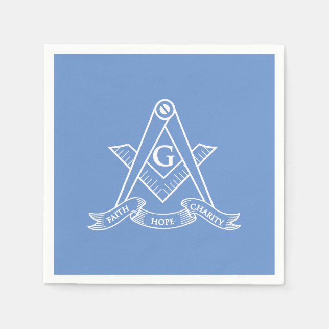 Freemasonry symbol napkins (Front)