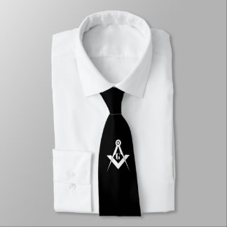 Freemasonry symbol neck tie