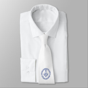 Freemasonry symbol neck tie