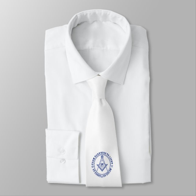 Freemasonry symbol neck tie (Tied)