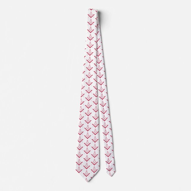 Freemasonry symbol neck tie (Front)