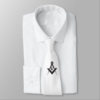 Freemasonry symbol neck tie