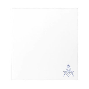 Freemasonry symbol notepad