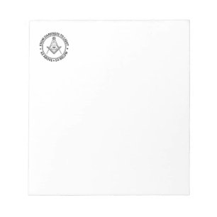 Freemasonry symbol notepad