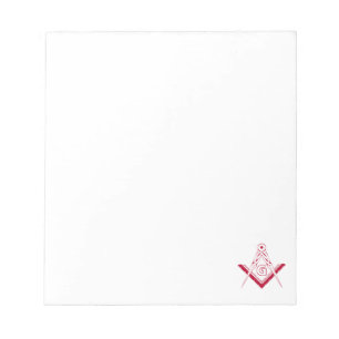 Freemasonry symbol notepad