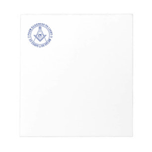 Freemasonry symbol notepad