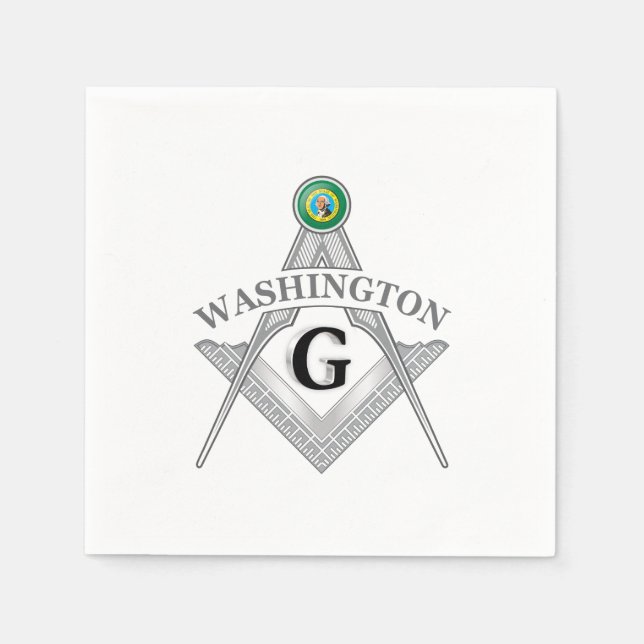 Freemasonry symbol of the state of Washington Napkins (Front)