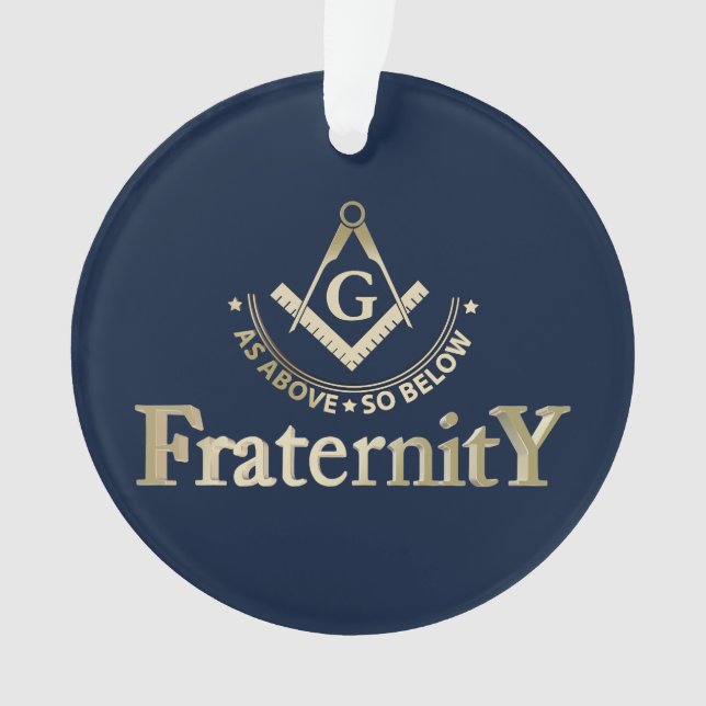 Freemasonry symbol ornament (Front)