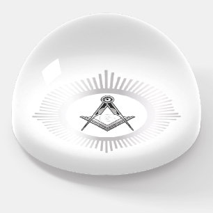 Freemasonry symbol paperweight