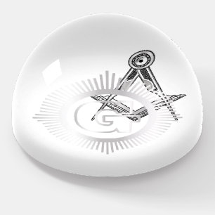 Freemasonry symbol paperweight