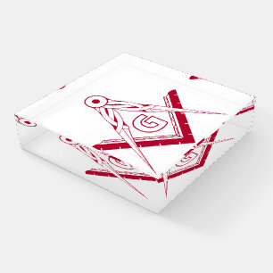 Freemasonry symbol paperweight