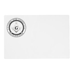 Freemasonry symbol placemat