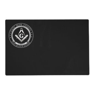 Freemasonry symbol placemat