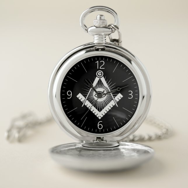 Freemasonry symbol pocket watch (Inside)