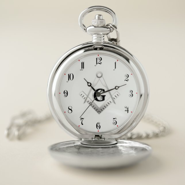 Freemasonry symbol pocket watch (Inside)