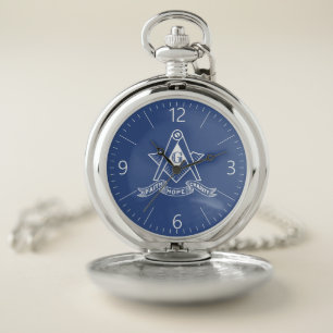 Freemasonry symbol pocket watch