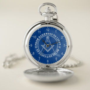 Freemasonry symbol pocket watch