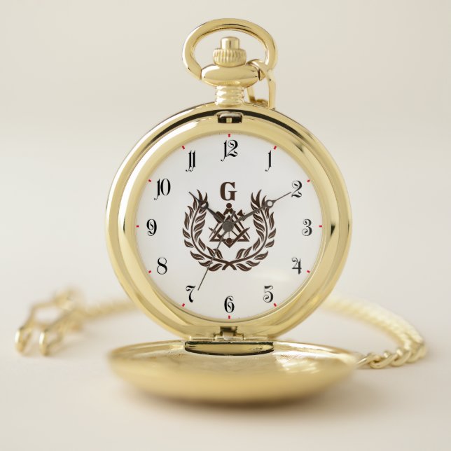 Freemasonry symbol pocket watch (Inside)