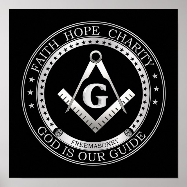 Freemasonry symbol poster (Front)