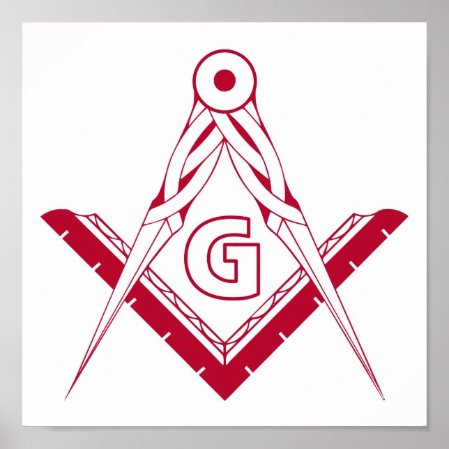 Freemasonry symbol poster (Front)
