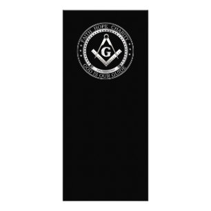 Freemasonry symbol rack card