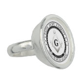 Freemasonry symbol ring (Side)