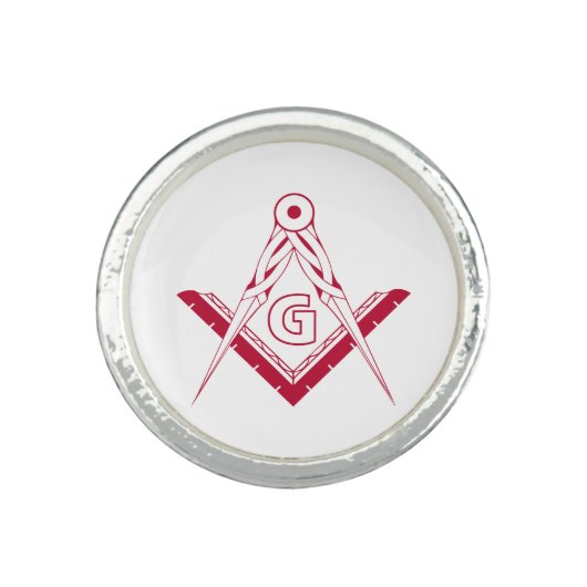 Freemasonry symbol ring (Front)