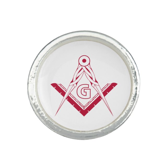 Freemasonry symbol ring (Front)