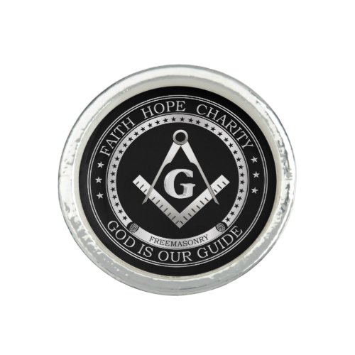 Freemasonry symbol ring