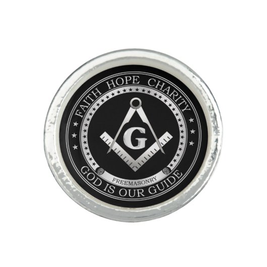 Freemasonry symbol ring (Front)