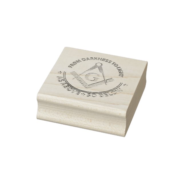 Freemasonry symbol rubber stamp (Stamp)