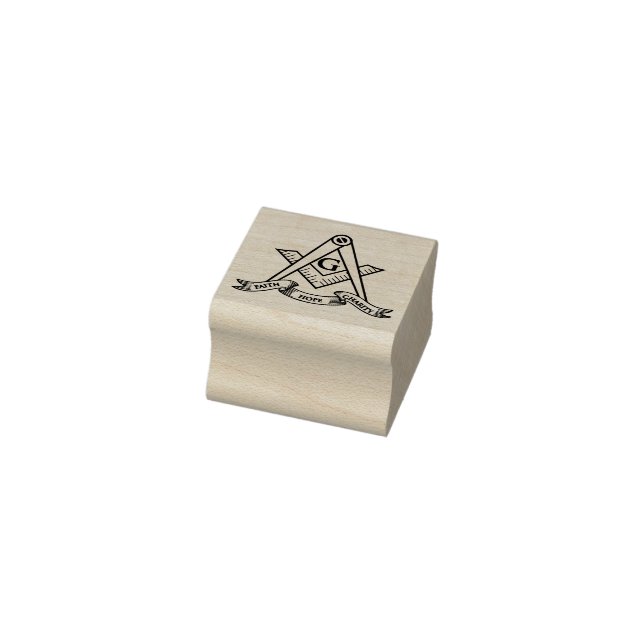 Freemasonry symbol rubber stamp (Stamp)
