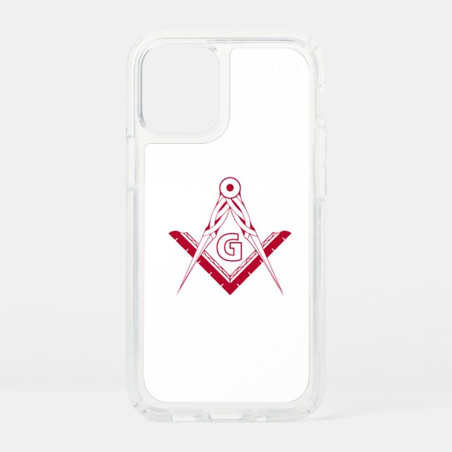 Freemasonry symbol speck iPhone 12 mini case (Front)