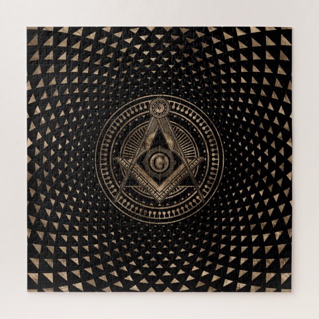 Freemasonry symbol Square and Compasses Jigsaw Puzzle (Vertical)