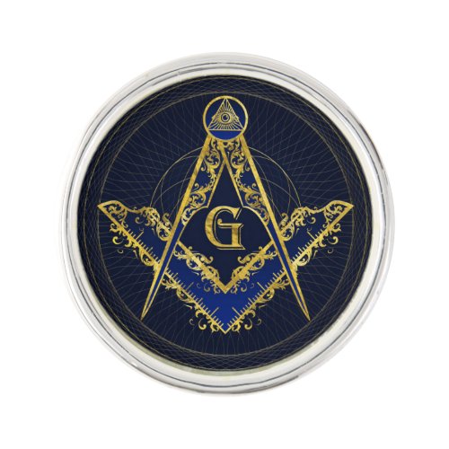 Freemasonry symbol Square and Compasses Lapel Pin