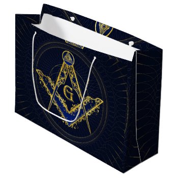 Freemasonry Symbol Square And Compasses Large Gift Bag by LoveMalinois at Zazzle
