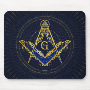 Freemasonry symbol Square and Compasses Mouse Pad