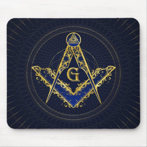 Freemasonry symbol Square and Compasses Mouse Pad