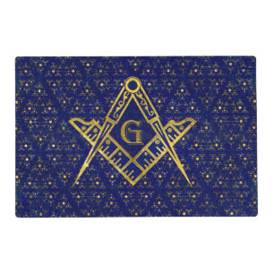 Freemasonry symbol Square and Compasses Placemat