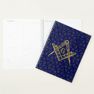 Freemasonry symbol Square and Compasses Planner